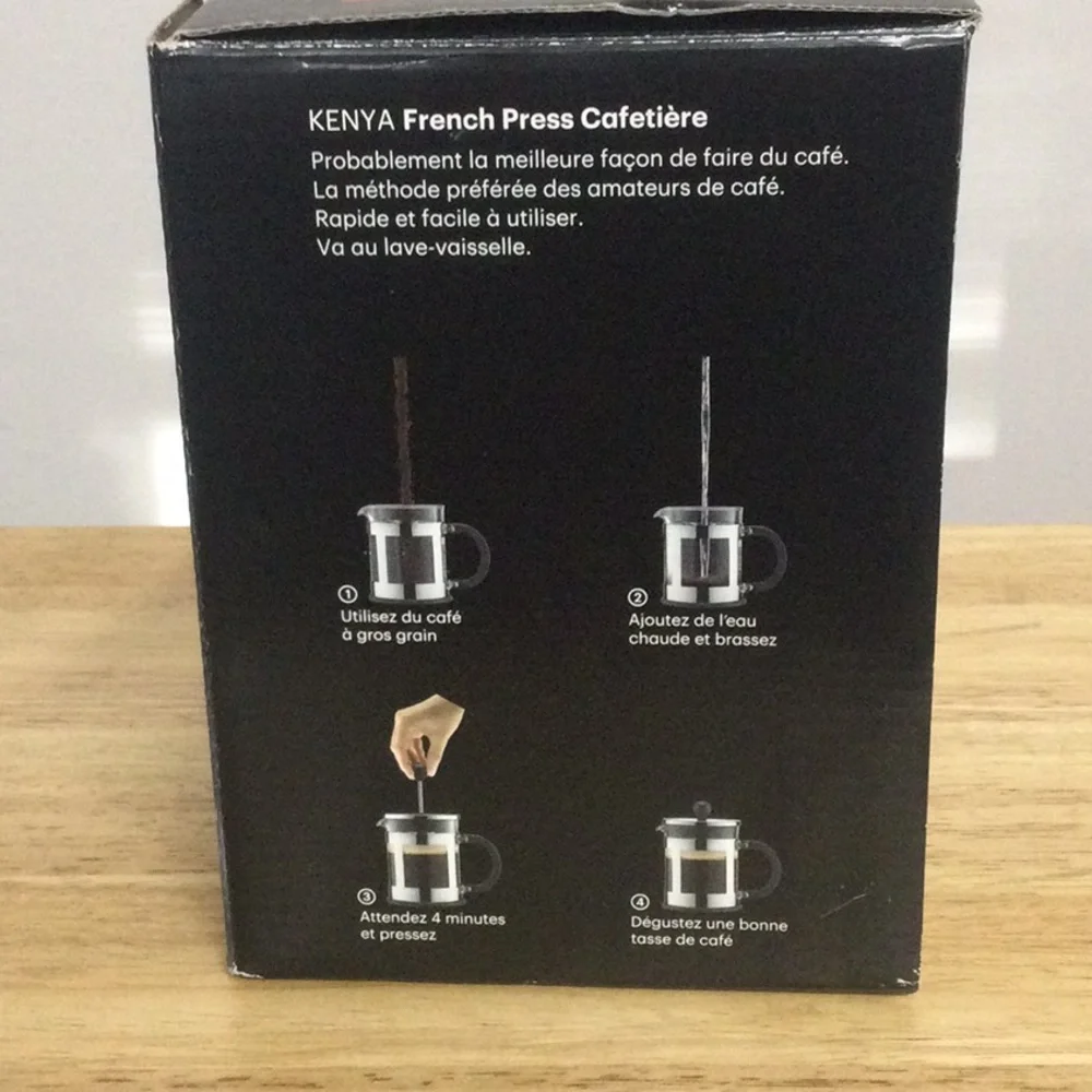 🌞 Bodum Kenya French Press Coffee Maker Makes 4 Cups of Coffee in boxes